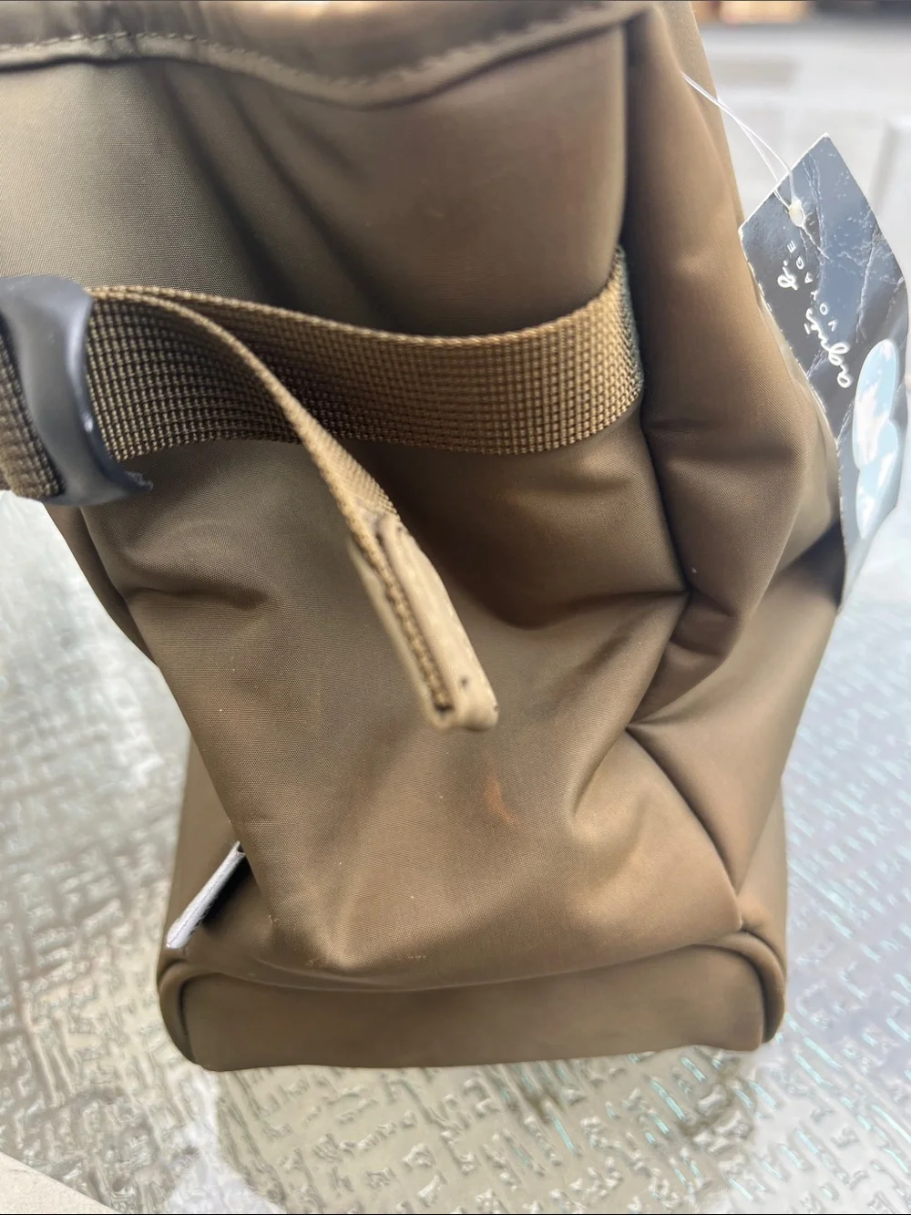 Vintage Agnes B Homme Green Minimalist Tote Bag for Women - Everyday Carry